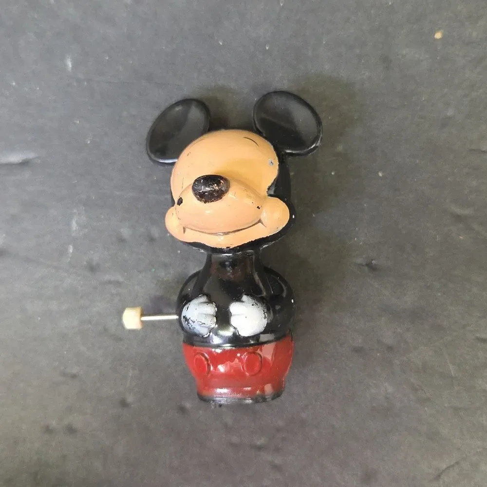 Vintage Walt Disney‎ Mickey Mouse Bicycle Bell w/Clamp With Misc Collectibles